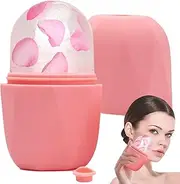 Ice Roller, Reusable Silicone Ice Face, Face Massager Tool to Relieve Puffiness, Reduce Pore, Tight Wrinkles, Hydrate