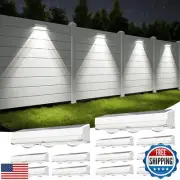APONUO Solar Fence Lights, 12 Modes RGB Color Glow LED with 50 Lumens, Fence