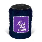 Melbourne Storm NRL Fluffy Furry Stubby Holder Can Cooler