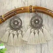 3” Bronze-tone Earring Set Boho Retro Drop Dangle Hook New Free Ship 8323 8957