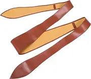 [HORIALENCE] Elegant Soft Faux Leather Wide Waist Belt with Charming Bow Design for Women for Dresses Coats and Bridal Wear Comfortable All with Long Ribbon for Unique Styling