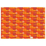 Gold Coast Suns AFL Team Logo Wrapping Paper Giftwrap