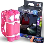 Knuckle Lights Colors - Innovative LED Flashlight for Running & Jogging, Dog Walking, Camping & Hiking - 2 Units Provide Powerful & Bright Night Visibility and Illumination