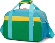 HawLander Small Duffle Bag for Kids Boys or Girls, Gym Bag for Sports, Green Yellow, Gym Bag for Sports