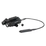 Adjustable Dual Beam Green Laser and Tactical Flashlight Combo for Rifles