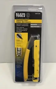 Klein Tools Adjustable Compression Crimper Wire & Coaxial Yellow VDV211-048 NEW