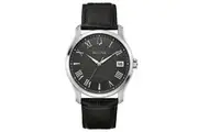 Bulova Classic Wilton Black Dial Stainless Steel Men's Watch (96B390)