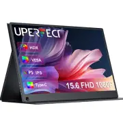 UPERFECT 15.6" Portable Monitor 1920x1080 USB C HDMI For Laptop PC Gaming Scren