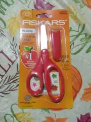 NEW Fiskars Kids Blunt-Tip Safety-Edge Blade Scissors, Red, Ages 4+