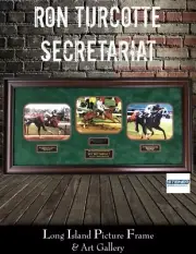 Ron Turcotte Secretrariat 1973 Triple Crown Winner Signed Custom Framed Steiner