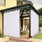 BONZER Outdoor Curtains for Patio Waterproof Thick Privacy Wide Grommet Sunlight