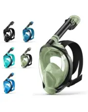 Snorkel Scuba Full Face Mask Swimming Underwater Diving With GoPro Mount