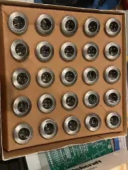 Vintage Swtichcraft B3M 3-Pin XLR Connector Panel Mount qty 25 NOS