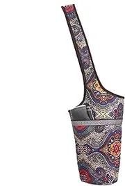 Yoga Mat Tote Bag - Long Yoga Accessories Carrier, Yoga Mat Bag | Bohemian Fashion Sport Accessories Organizer Fit Most Size Pads Multi-Functional for Gym, Traveling
