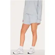 Tall Grey Marl Loopback Mini Sweat Shorts, Grey Marl