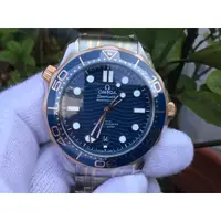 在飛比找蝦皮購物優惠-歐米茄 OMEGA 半金藍海馬 Seamaster 300 