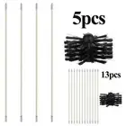 4pcs/12pcsChimney Cleaning Brush Rotary Sweep Fireplace Kit Flexible Rod 23.6in