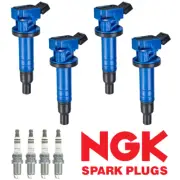 High Performance Ignition Coil & NGK Ruthenium Spark Plug Set for Pontiac UF247