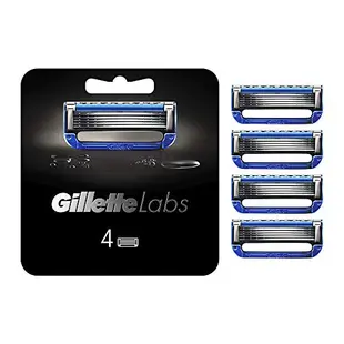 Gillette Labs Heated Laser Razor Replacement Blades (4 Blades) Shaving Razor Men