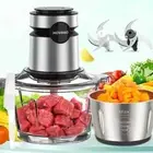 Food Processor, Meat Grinder 8-Cup Food Chopper Electric Vegetable Chopper 350W