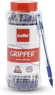Cello Gripper Ball Pen, Blue (Jar of 25)