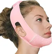 Double Chin Strap - Double Chin Reducer | Reusable V-Shaped Double Chin Eliminator | Restoring Sagging Layer and Reshaping Face Slimming Chin Up Patch | Face Slimmer Neck Lift Tape for Women and Girls