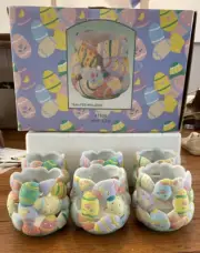 Easter Egg Candle Holders/With Candle, Egg Design Decor NEW