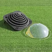 Inground Pool Warmer Equipment Solar Dome Swimming Pool Heater Above Ground, Multiple Heaters Can Be Connected to Heat a Large Pool, W/Hose Connector for Home Outdoor