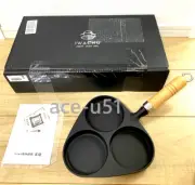 Fired Egg Pan For Diameter 95mm x 3 Pcs Iwachu Nanbu Tekki 24018 Japan New