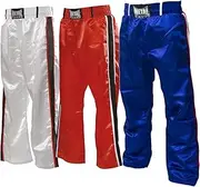 [METAL BOXE] Unisex's Pantalon Kickboxing Bleu Taille 180cm Pants, Blue, 180, Blue, 180
