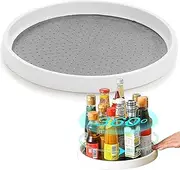 Lazy Susan Turntable, Home-Mart 1-Tier Spice Racks, Lazy Susan,360-Degree Rotatable Spice Rack Organiser Pantry Turntable,Glides Easily Lazy Susan Cabinet Organizer for Kitchen Storage & Organisation