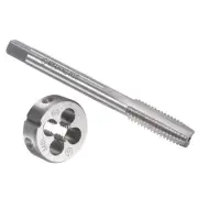 M8x1.25mm Left Hand Tap and Die Set Machine Thread Tap with Round Die