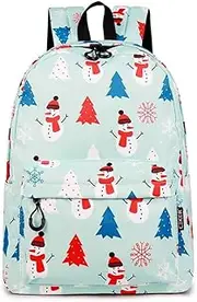 Women's Backpack 16.8L Backpack Print Zipper Casual Waterproof School Backpack for Girls (Color : 1, Size : Free size)