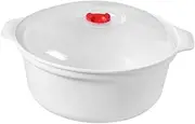 Generic Microwave Bowl with Lid for Heating Food Hot Food Convenient, Food Container Storage Container for Dorm Home Gatherings, 18.5x8.5cm