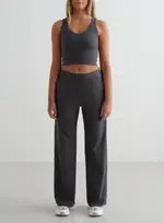 [aim'n] Shadow Grey Sense Wide Pants