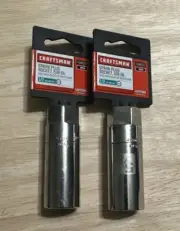 (2) Craftsman 34037, 5/8" Spark Plug Socket, 1/2" Drive, 6 Point, FREE SHIPPING