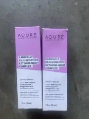 Lot Of 2- Acura Radically Rejuvenating Retinoid Night Complex 1 fl oz