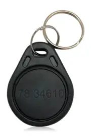 25 Thin Black Fobs Compatible with the Keri® MS Format