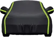 Car Cover Compatible with GMC Jimmy (1970-2005), Waterproof Outdoor Custom Fit Car Tarpaulin All Weather Vehicle Covers with Windproof Straps Full Coverage Dust Sun Snow Rain Protection