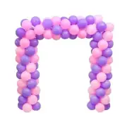 Square Balloon Arch Set Column Stand Base Frame Kit Birthday Wedding Party De...