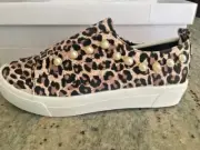 Angel Steps Women's Adult Pearly Sneaker Casual Shoes Leopard 6-6.5w US