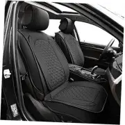 Front Car Seat Cover Luxury Faux Leather Pocket with High Density Foam Non
