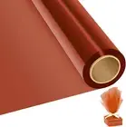 1 Roll 40Cmx30M / 15.7Inx100Ft Orange Cellophane Wrap Thick Cellophane Transpare