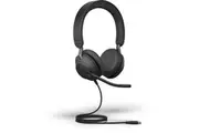 Jabra Evolve2 40 SE USB-C Wired On-Ear Headset - Teams Certified 3-Mics Noise