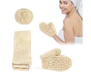 3 Pcs Jute Back Wash Strap Shower Ball Exfoliating Gloves Back Exfoliating Sponge Natural Exfoliating Gloves For Back Bath