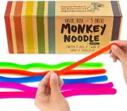 5 Pack of Original Stretchy String Fidget Sensory Toys Stretches from 10 Inches