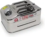 Meltec SK-674 Gasoline Carrying Can, 3.2 gal (10 L), Fire Service Act Compliant KHK UN [Stainless Steel] Sheet Thickness: 0.03 inch (0.8 mm)