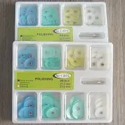 50Pks Dental Composite Finishing Polishing Discs assorted kit + Mandrel 12/14mm
