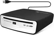 Tagtight CD Player Car USB Port, Universal Portable External CD/DVD Dish Box Player for Car, Laptop or TV, for Navigation with Android 4.0 and