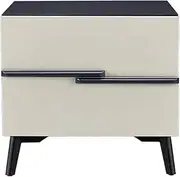 Bedside Table Black Bedroom Bedside Table Storage Home Bedside Table Drawer White Storage Bedside Table Bedside Drawer Bedside Cabinet (Color : Black)